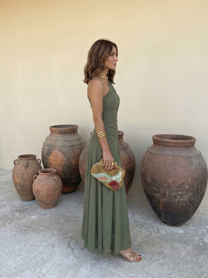 ALBA | Vestido Halter Elegante